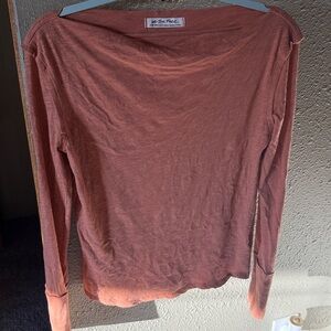 We The Free Terracotta Long Sleeve Top